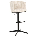 Barstoel Cheyenne beige graffic swivel