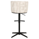 Barstoel Cheyenne beige graffic swivel