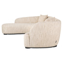 Bank Pandora beige angora lounge left