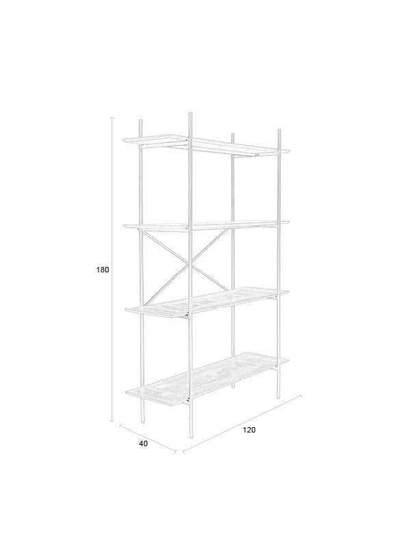 Shelf Cabinet Marcio Beige - Majorr