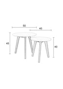 Side Table Bodine Set Of 2 - Majorr