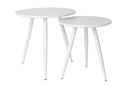 Side Table Daven White Set Of 2 - Majorr