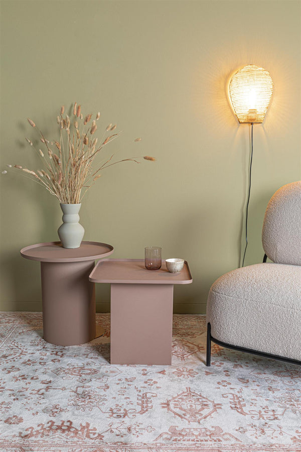 Side Table Sverre Round Rose Pink