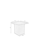 Side Table Sverre Square Blue - Majorr