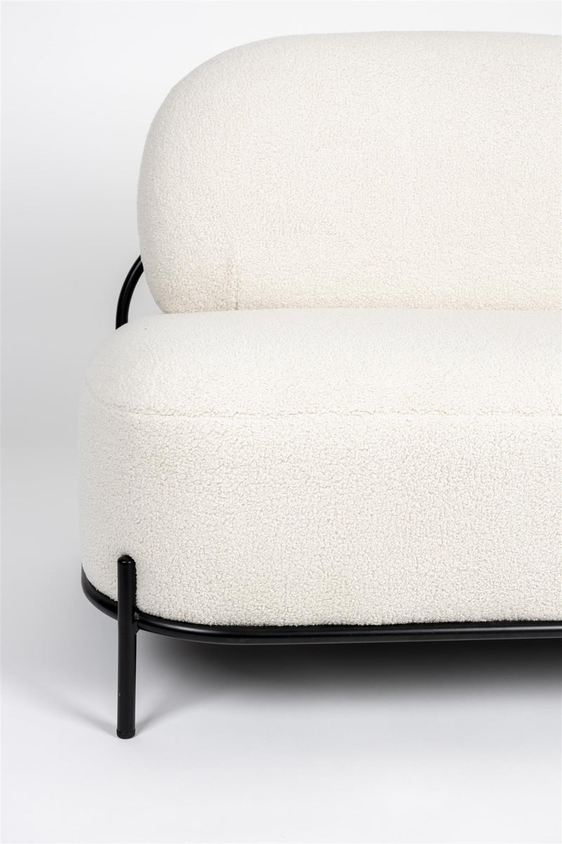 Sofa Polly Teddy Ivory - Majorr