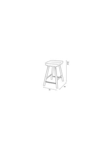 Stool Vander Natural - Majorr