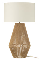 Table Lamp Striing Metail/Jute Natural