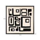 Wall art Shanita black/white