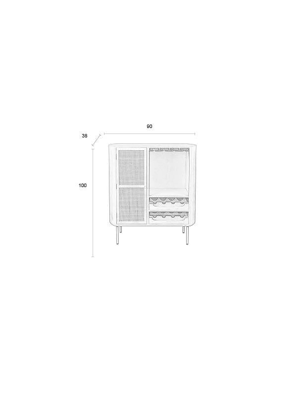 Wine Cabinet Amaya Low - Majorr