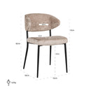 Stoel Bea (set van 2) Sheep Nature - Majorr