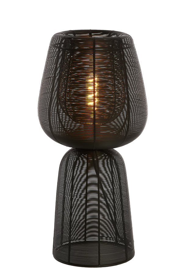 Table lamp 24x54 cm ABOSO matt black - Majorr