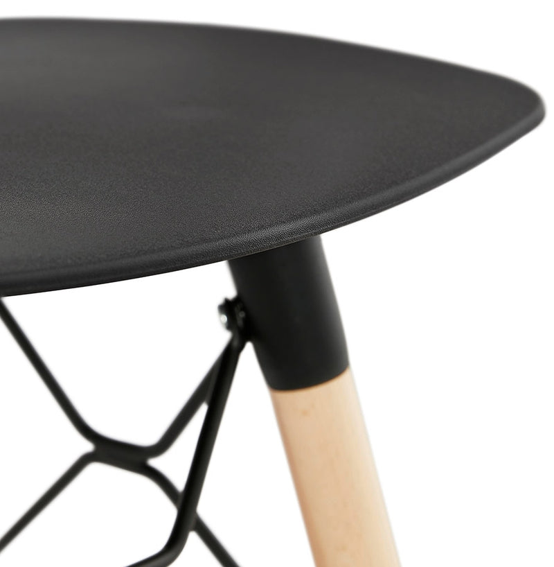 Design lage kruk 'ALADIN' zwart Scandinavische stijl - Majorr