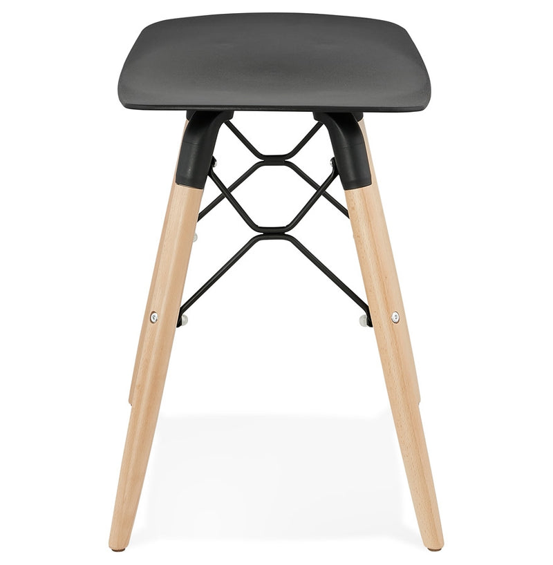 Design lage kruk 'ALADIN' zwart Scandinavische stijl - Majorr