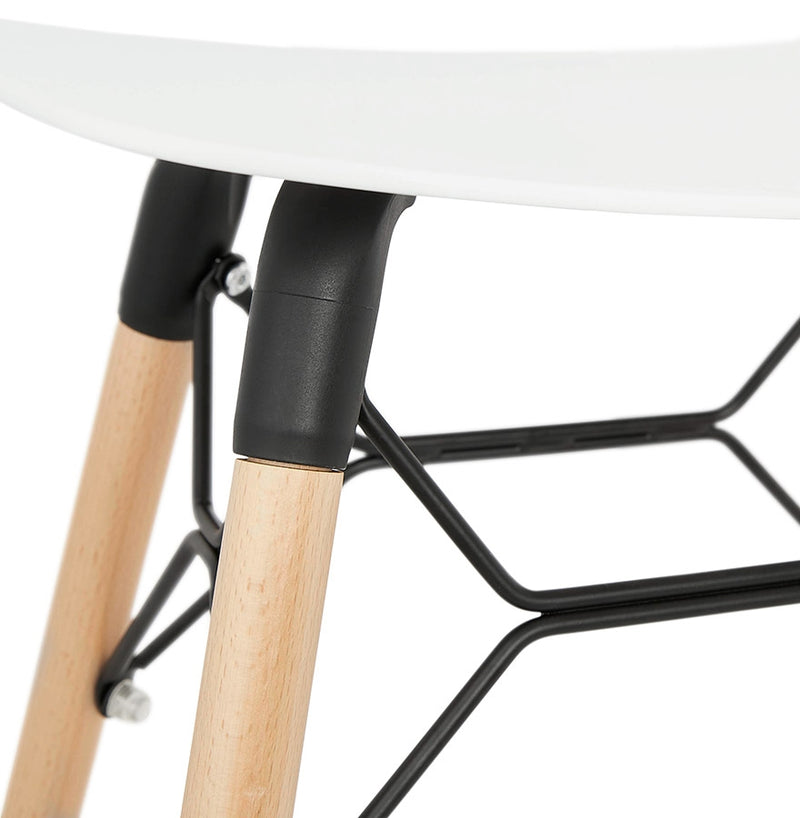 Design lage kruk 'ALADIN' wit Scandinavische stijl - Majorr