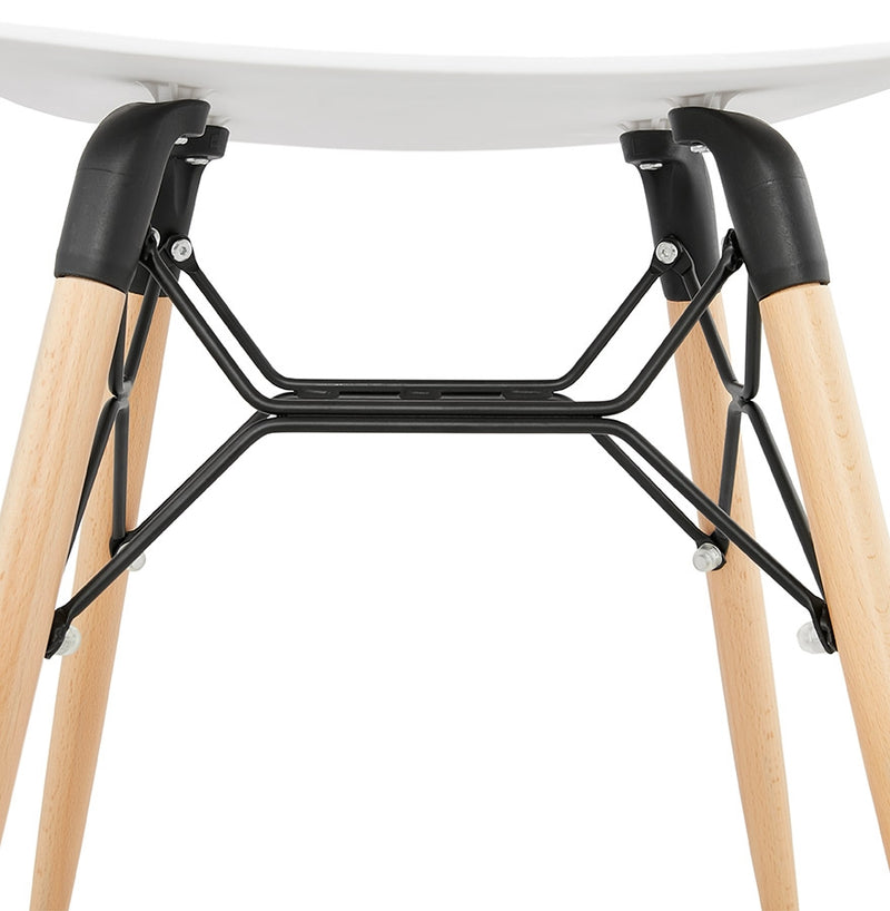 Design lage kruk 'ALADIN' wit Scandinavische stijl - Majorr
