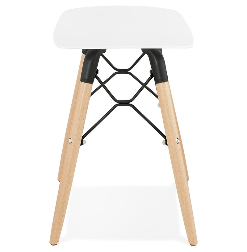 Design lage kruk 'ALADIN' wit Scandinavische stijl - Majorr