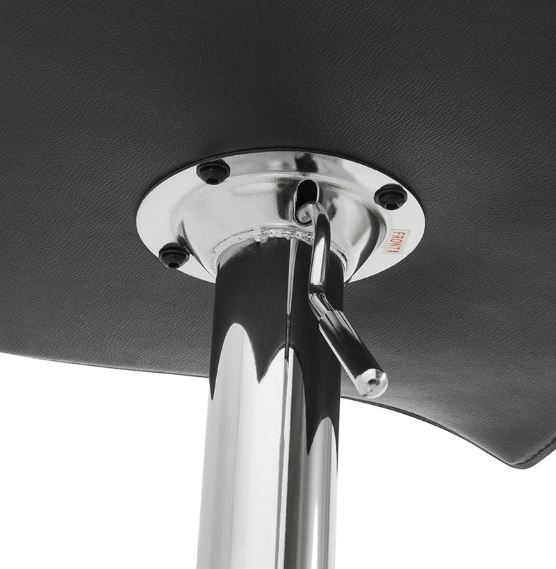 Design barkruk 'ALTO' uit zwart imitatieleder - Majorr