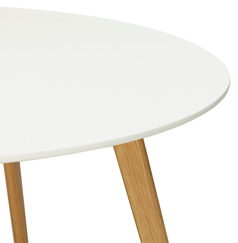 Ronde keukentafel 'AMY' wit Scandinavische stijl - Ø 120 cm - Majorr