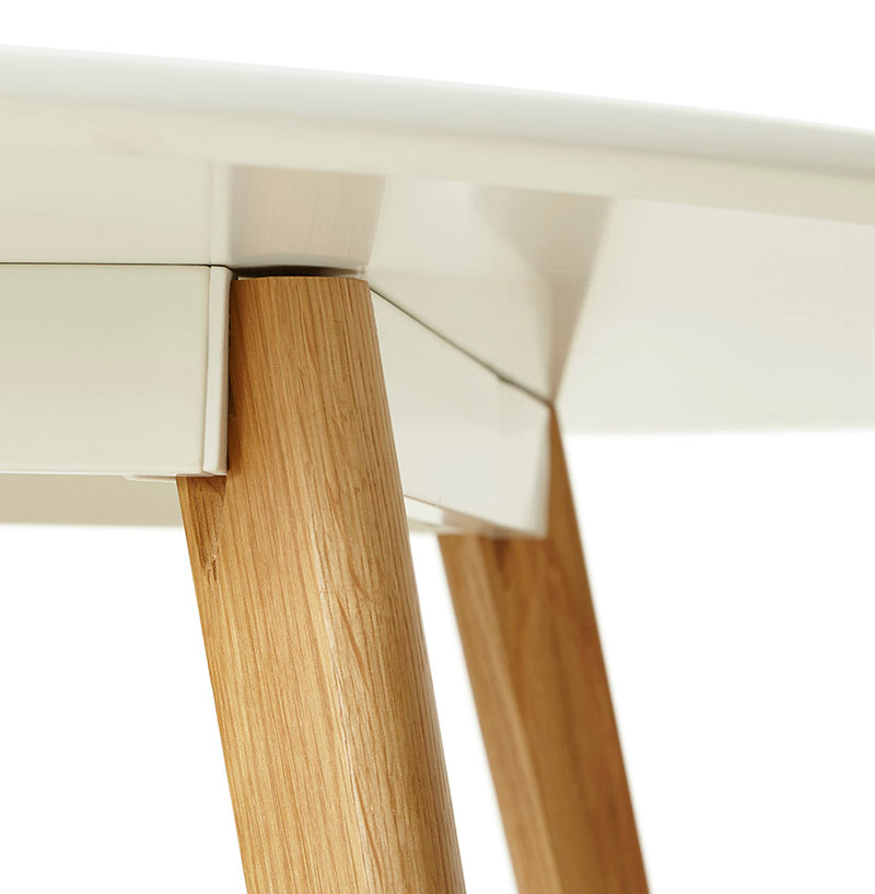 Ronde keukentafel 'AMY' wit Scandinavische stijl - Ø 120 cm - Majorr