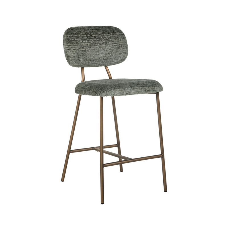 Counterstoel Xenia thyme fusion / brushed gold legs - Majorr