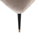 Stoel Alicia khaki velvet fire retardant - Majorr