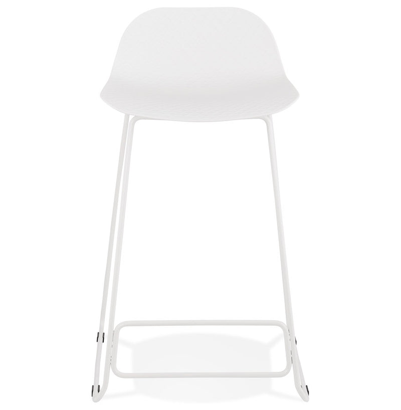 Halfhoge kruk 'BABYLOS MINI' wit design - Majorr