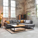 LABEL51 Hoekbank Arezzo - Antraciet - Microfiber - 2-Zits + Ottomane - Majorr