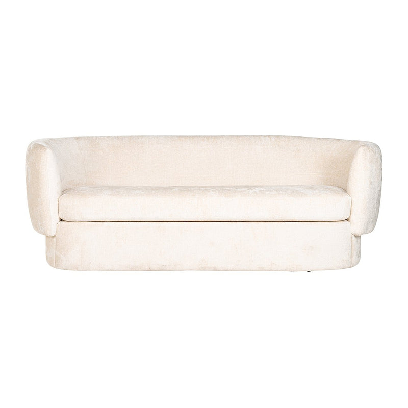 Bank Donatella white chenille fire retardant - Majorr