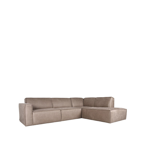 LABEL51 Bank Kay - Taupe - Microfiber - Rechts - Majorr