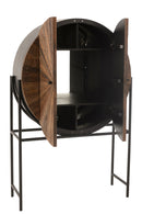 Bar Cabinet Shanil Recycled Wood/Mdf Brown/Black - Majorr