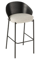 Bar Chair Lone Ply Wood/Metal Black/Grey - Majorr