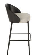 Bar Chair Lone Ply Wood/Metal Black/Grey - Majorr