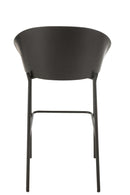 Bar Chair Lone Ply Wood/Metal Black/Grey - Majorr