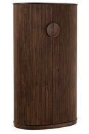 Bar Closet Reyi Mango Wood Dark Brown - Majorr