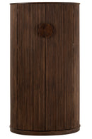 Bar Closet Reyi Mango Wood Dark Brown - Majorr