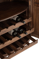 Bar Closet Reyi Mango Wood Dark Brown - Majorr
