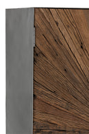 Bar Cabinet Shanil 2 Doors Wood/Iron Natural/Grey - Majorr