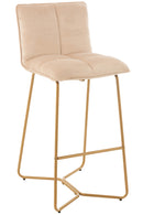 Barchair Pierre Metal/Textile Beige - Majorr