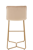 Barchair Pierre Metal/Textile Beige - Majorr