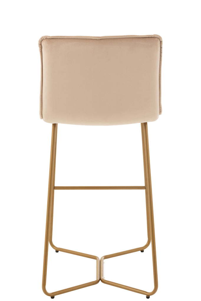 Barchair Pierre Metal/Textile Beige