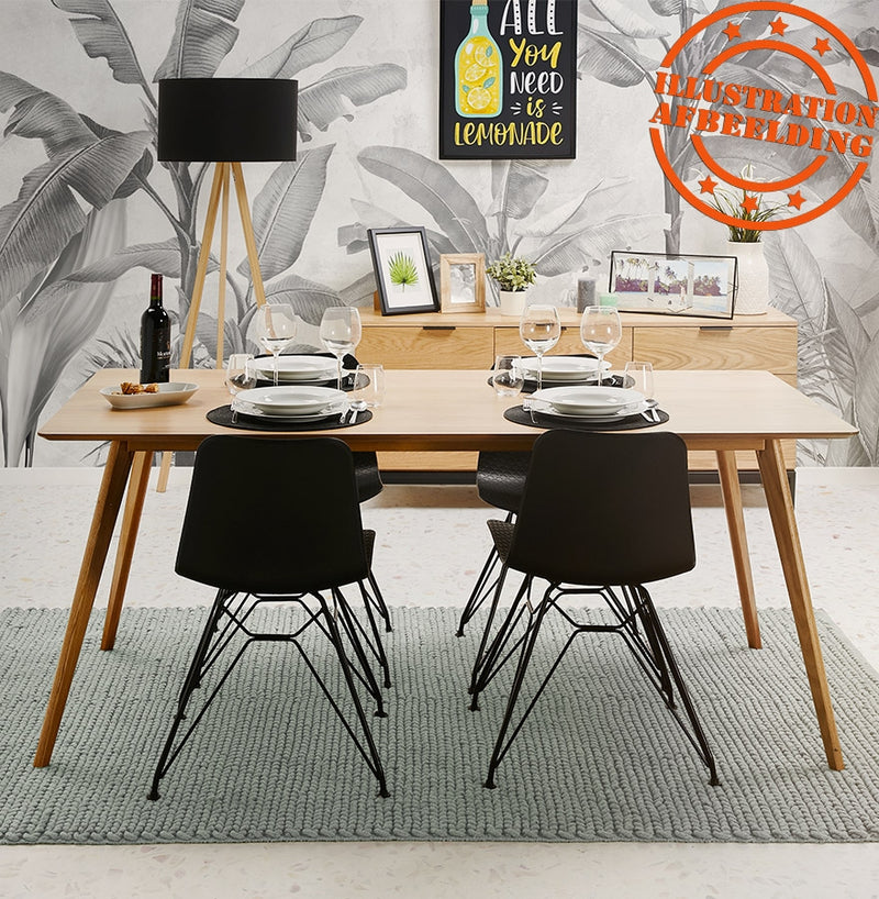 BARISTA' design eettafel / bureau in hout in Scandinavische stijl - 180x90 cm - Majorr