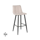 LABEL51 Barkruk Jelt - Naturel - Boucle - Zithoogte 78 - Majorr