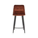 LABEL51 Barkruk Jelt - Rust - Velours - Zithoogte 65 - Majorr