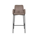 LABEL51 Barkruk Joni - Taupe - Microfiber - Zithoogte 78 cm - Majorr