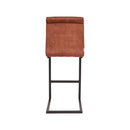 LABEL51 Barkruk Milo - Rust - Velours - Zithoogte 65 - Majorr