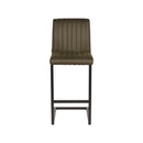 LABEL51 Barkruk Milo - Army green - Microfiber - Zithoogte 65 - Majorr
