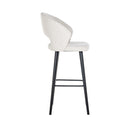 Barstoel Savoy white bouclé - Majorr