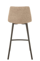 Barstool Stephane  Textile/Metal Beige - Majorr