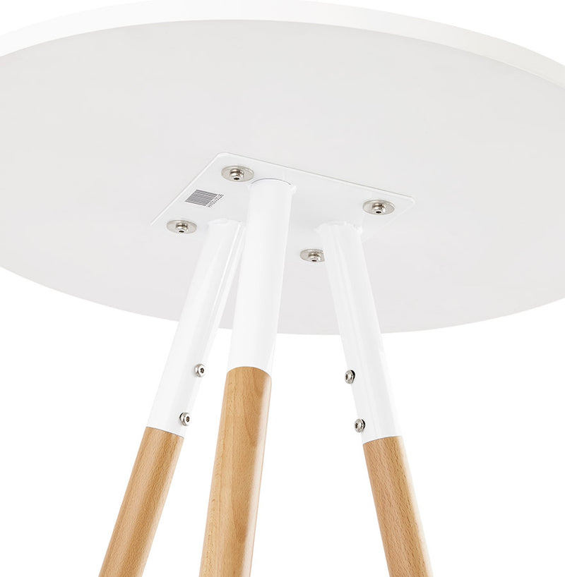 Ronde, wit houten tafel 'BARY' - Majorr