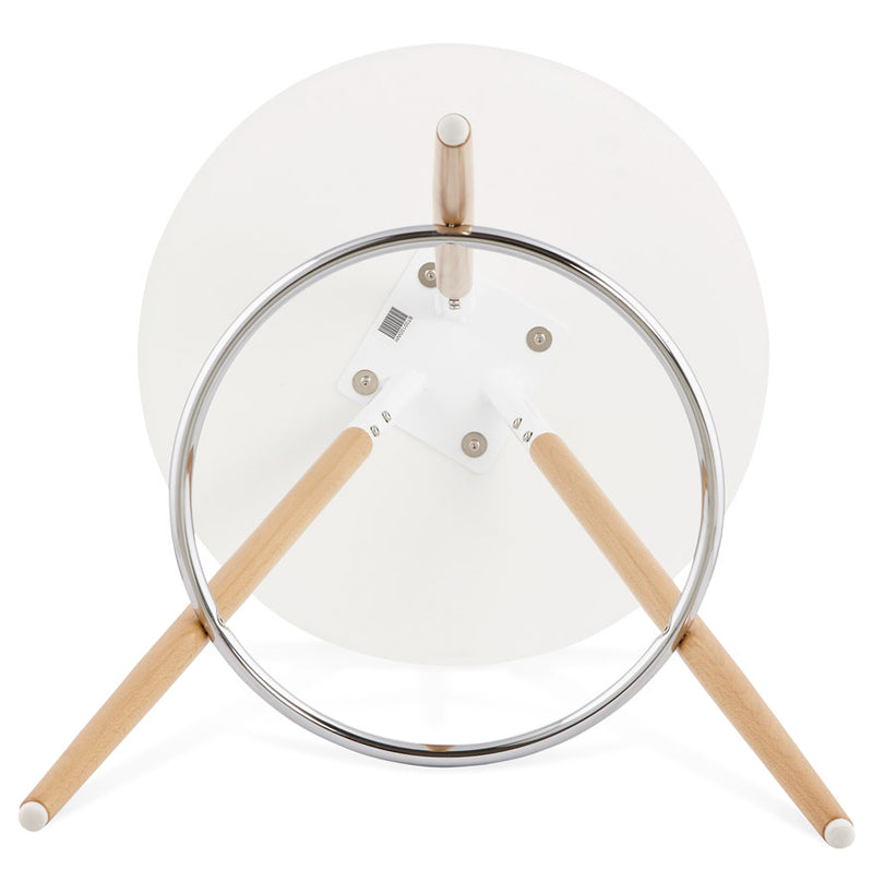 Ronde, wit houten tafel 'BARY' - Majorr